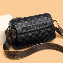 新しいトレンディなクロスボディバッグファッション ソフトレザー ショルダーバッグブロードバンド枕バッグレディースバッグ