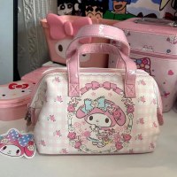 かわいい日本の少女漫画の大容量ポータブル収納袋学生のためのポータブル化粧品袋