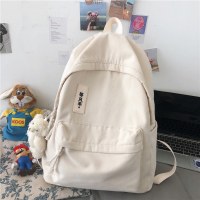 韓国スタイルのファッション大学生キャンパスバックパックシンプルカジュアル中学生スクールバッグ女の子 15 インチコンピュータバックパック