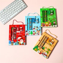 クリスマスポータブル 6 ピース学生文具ギフトボックスセット子供のクリスマス小さなギフトギフト賞品幼稚園