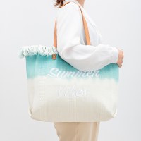 トートバッグ タッセル キャンバスバッグ マグネットバックル 通勤バッグ 脇の下バッグ 新しいビーチショルダーバッグ 夏