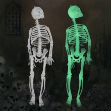 ハロウィーンデコレーションゴーストフェスティバル製品バーKTVシナリオレイアウトホラーナイトライトスカルスケルトンプラスチックスケルトンの小道具