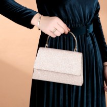 新しい女性のハンドバッグニッチ細かいグリッターハンドバッグファッションシンプルなレトロなイブニングバッグ