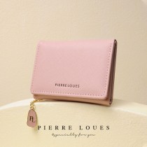 新しい真珠光沢のある光沢のあるシンプルで多用途の女性用カードホルダーファッショナブルなゴールドとシルバーのPUレザーショート 三つ折り 小銭入れ財布