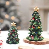 クリスマスデコレーションインミニクリスマスツリー樹脂工芸品装飾品デスクトップパーティー衣装