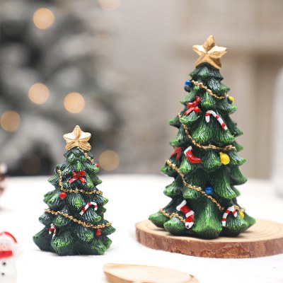 クリスマスデコレーションインミニクリスマスツリー樹脂工芸品装飾品デスクトップパーティー衣装