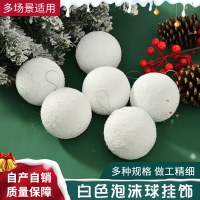 2024 クリスマスツリーぶら下げ雪だるま結婚式の天井装飾純白のフォームボールショップ休日の装飾