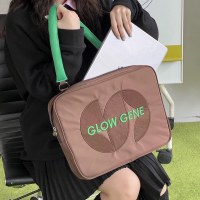 レディース ショルダーバッグ、コントラストカラーコンピューターバッグ、Apple 14 インチ 16 インチライナーバッグ、オリジナル耐衝撃ラップトップバッグ、横置きと縦置きの両方で使用可能