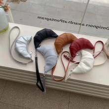 ミニクロワッサン餃子バッグインインターネットセレブレトロ絶妙なハンドヘルドストラップ小銭入れ