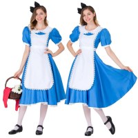 欧米レディースドレス ハロウィン cos 衣装 アリス メイド衣装 ステージパフォーマンス衣装 婦人服