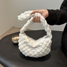 プリーツクラウドバッグ レディース 大容量 ダイヤモンドダウンジャケットバッグ ショルダー クロスボディバッグ レディースバッグ