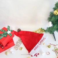 刺繍不織布メリークリスマス大人の帽子パーティー用品イブニング漫画クリスマス帽子卸売