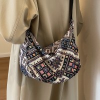 女性のための大容量エスニックスタイル餃子バッグ新しい韓国スタイルの女性のための多目的クロスボディバッグ人気のショルダーバッグ