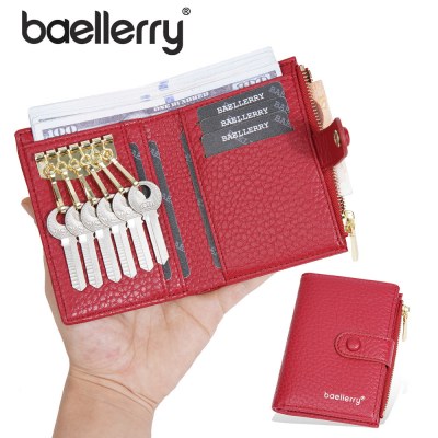 女性の財布 Baellerry ショート バック ル多機能キーバッグ小銭入れファッションカードホルダー財布女性
