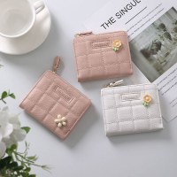 サンシャイン ショート レディース ウォレット ニッチ デザイン ガーリー ハート かわいい 学生 ジッパー 折りたたみ カード ホルダー オールインワン バッグ 女性用