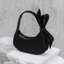 女性のためのバッグ 2024 新しいホットスタイルニッチデザイン弓三日月バッグデザインテクスチャハンドバッグ多用途