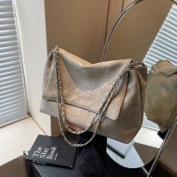 秋冬レトロ大容量デニムバッグレディース新しいスタイル多用途チェーンショルダーバッグカジュアル大型バッグ