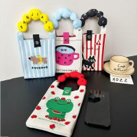 ハイエンド Ins 新しい携帯電話バッグかわいい漫画ニットバッグニッチデザイントレンディなショルダークロスボディショルダーバッグ