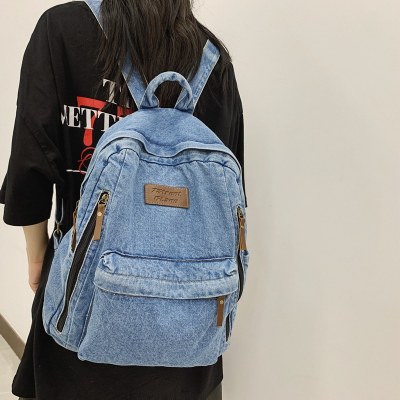 洗浄キャンバス通学 女子 大学高校中学校 ins 日本 Ruiying 大容量旅行バックパック男性