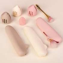 熱い販売屋外旅行美容卵収納袋化粧品メイクアップバッグポータブルシリコン収納袋