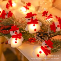 LED ぬいぐるみ人形雪だるまストリングライトサンタクロースヘラジカクリスマスホリデー装飾ライト雰囲気配置小さなランタン