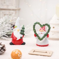 新しいクリスマス装飾ノームガーデンエルフノーム顔のないサンタクロース樹脂オーナメント