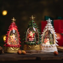 クリスマスシーンのレイアウト小さなギフト工芸品雪の水晶玉子供のおもちゃ誕生日ギフトの装飾品
