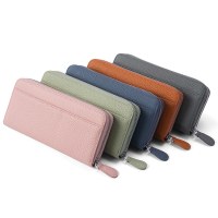 日本製本革メンズとレディース財布RFID耐磁性盗難防止カードスロットウォレットロングクラッチバッグ牛革小銭入れ