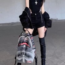 バックパック透明大容量新しい男性と女性のトレンディなブランド学生カジュアル旅行スクールバッグバックパック