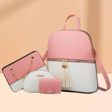 2024 新しいヨーロッパとアメリカのバックパックシングルショルダークロスボディバッグ 4 ピースバックパック