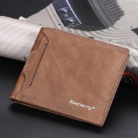 複数のカードスロットを備えたメンズショートウォレット、おしゃれなオープン横長財布、韓国風小銭入れ