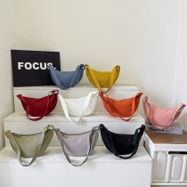新しい和風の女性用マルチカラー団子バッグ、軽量で多用途のナイロンバッグ、 ショルダーバッグ 、携帯電話クロスボディバッグ