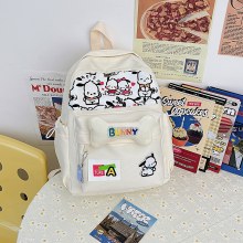 日本インスタイルソフトガールかわいい女の子バックパックミニ小さなミルク犬バックパック新しい軽量漫画スクールバッグ