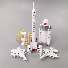 スペースシャトル 7 点セットの宇宙飛行士惑星ロケット装飾装飾品航空モデルアドベンチャーロケット振り子