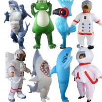 ハロウィンコスチューム面白いヨシキリザメインフレータブルコスチューム漫画人形インフレータブル宇宙飛行士