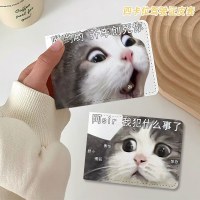 かわいい猫クリエイティブ運転免許証保護カバーツーインワン運転免許証自動車運転免許証レザーカバー高価値