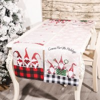 クリスマス装飾漫画の森の男テーブルフラグクリエイティブクリスマステーブルクロステーブル装飾家の装飾と装飾用品