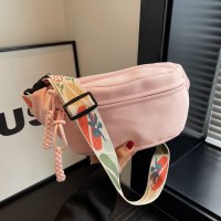 キャンバス小さなバッグ女性のための 2024 新しいファッションインウエストバッグ多用途チェストバッグカジュアルスポーツクロスボディ団子