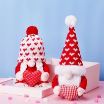 新しいクリスマスとバレンタインデーの愛の顔のない老人エルフ人形装飾装飾品パーティーパーティーの装飾