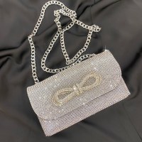 新しいスタイルの小さなフレグランスクラッチバッグラインストーンがいっぱいバッグ誕生日結婚式宴会イブニングバッグディナーバッグ