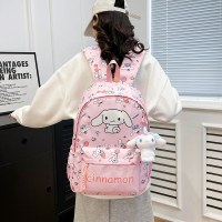 バックパック学生通学インスタイル新しいバックパック小学生かわいい漫画大容量軽量耐摩耗性立体
