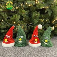 クリスマススイング新しいクリスマスツリークリスマス帽子デスクトップクリスマスナイトクラブ風移動発光クリスマスギフト