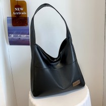 女性向けの 大容量 レトロバッグ、新しい質感のトートバッグ、大学生クラスのショルダーバッグ、シンプルなカジュアルバッグ