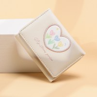 韓国スタイルの女性の財布学生新しい 30% オフ大容量かわいい小さな新鮮なマルチカードスロット卸売マネークリップ小銭入れ