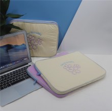 スペースコットン刺繍コンピュータバッグ 14 インチレディースインナーバッグ 16 インチ耐衝撃コットンソフトノートブックファッショナブル