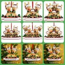 クリスマスオーナメントヘラジカ樹脂クリスマスツリーペンダントChristmasOrnament