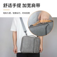 PU ラムスキン素材の大容量クロスボディポータブルタブレット収納袋耐衝撃防水ポータブルポータブル収納袋