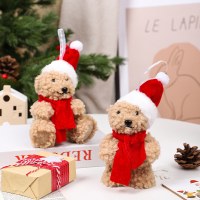 新製品クリスマス装飾かわいいクリスマスぬいぐるみ泡クマ人形装飾品クリスマスツリーペンダント