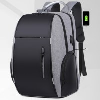 メンズバックパックUSB充電新ビジネス大容量トラベルバッグバックパックコンピュータバッグカジュアルアウトドアバックパック