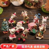 クリスマス装飾シーンディスプレイショップストアウィンドウ装飾クリスマスツリーデスクトップ装飾小道具